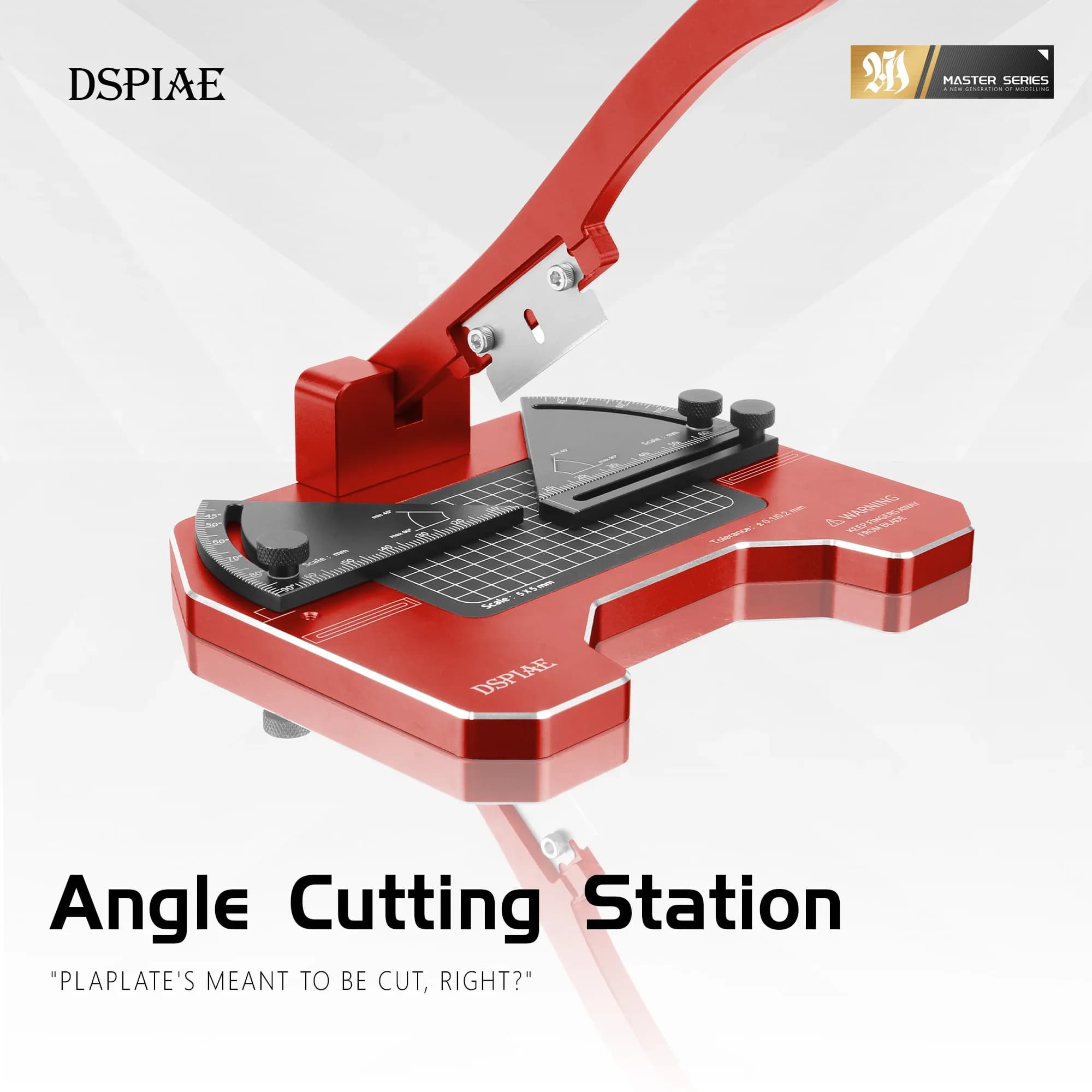 Tavolo da Taglio ad Angolo Fisso DSPIAE AT-CJ, Taglierina per Angoli in ABS, Strumento di Taglio di Precisione per Modellismo Gundam, Mecha e Militare