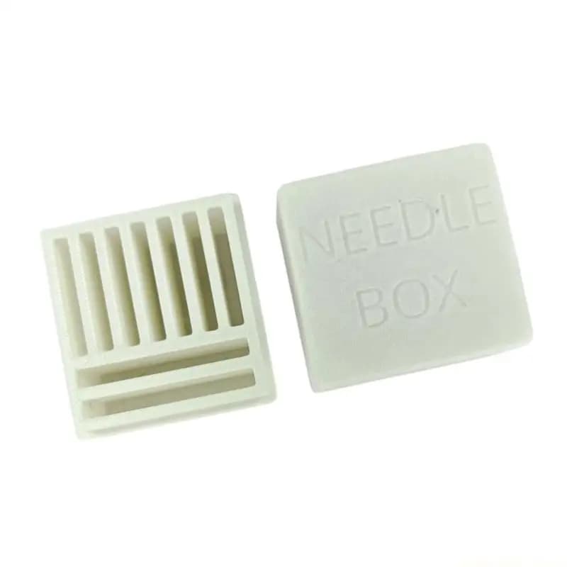 Scatola porta aghi da cucito stampata in 3D, organizer portatile per aghi da cucito piccoli e grandi