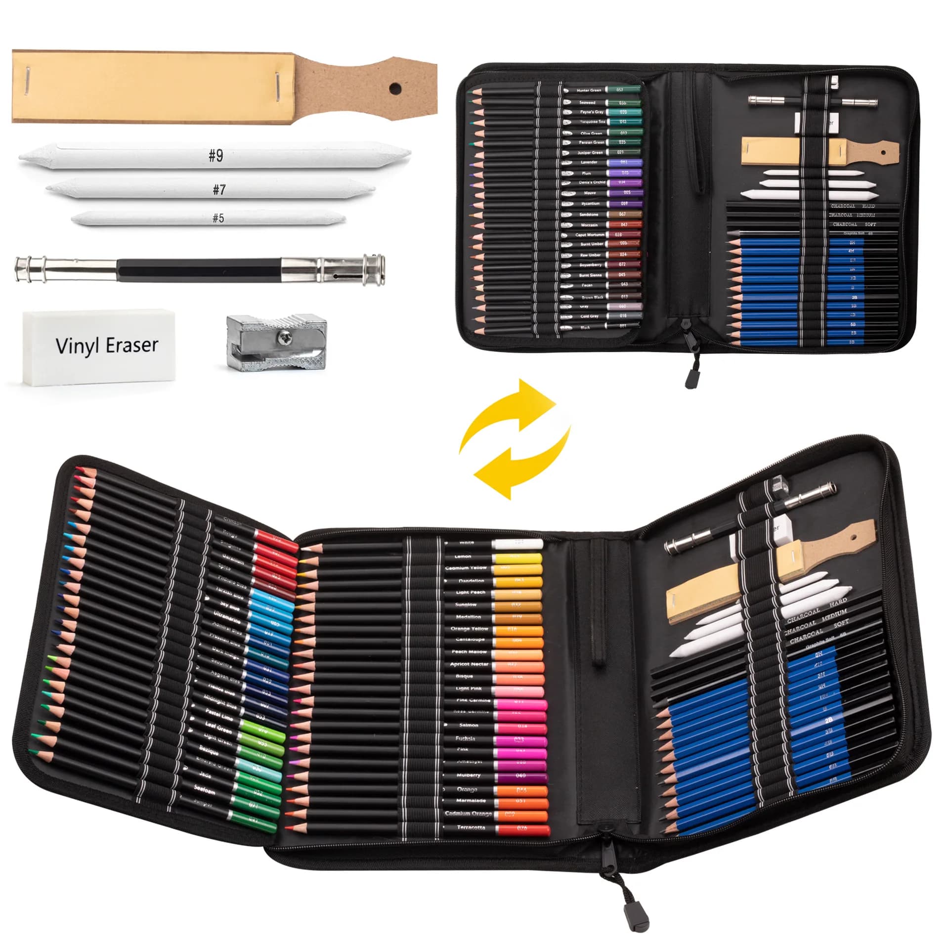 95 pieces of painting pencil oily colored lead set art colored pencil sketch pencil beginner painting set