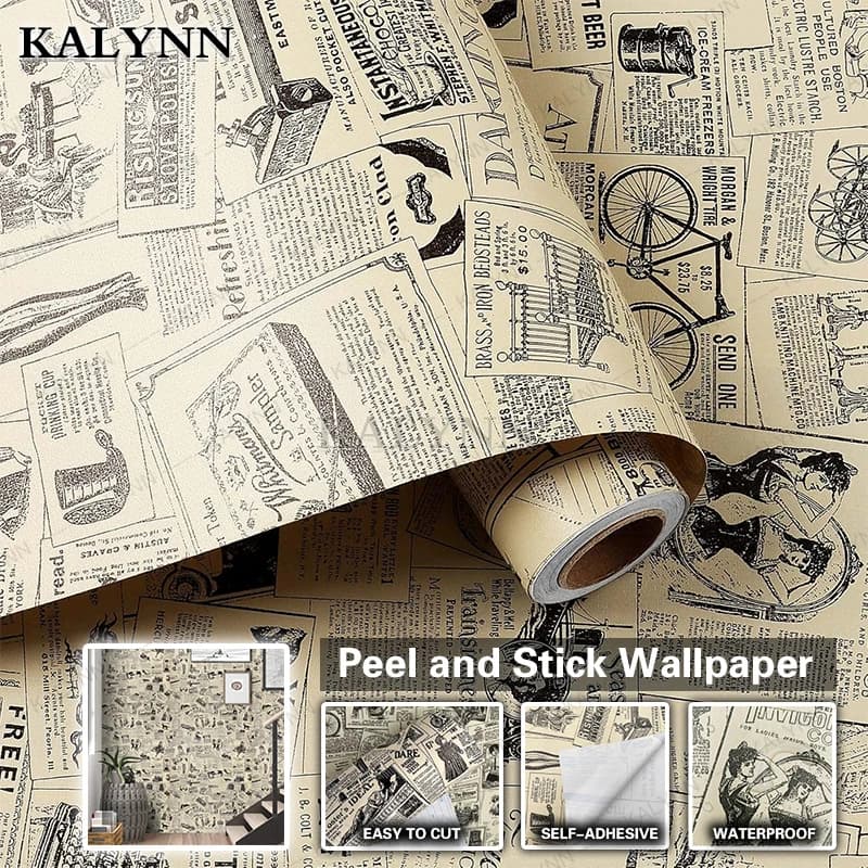 Vintage Contact Card Many kinds of self-adhesive wallpaper detachable and glued Roll of removable adhesives for furniture shelf drawer lining