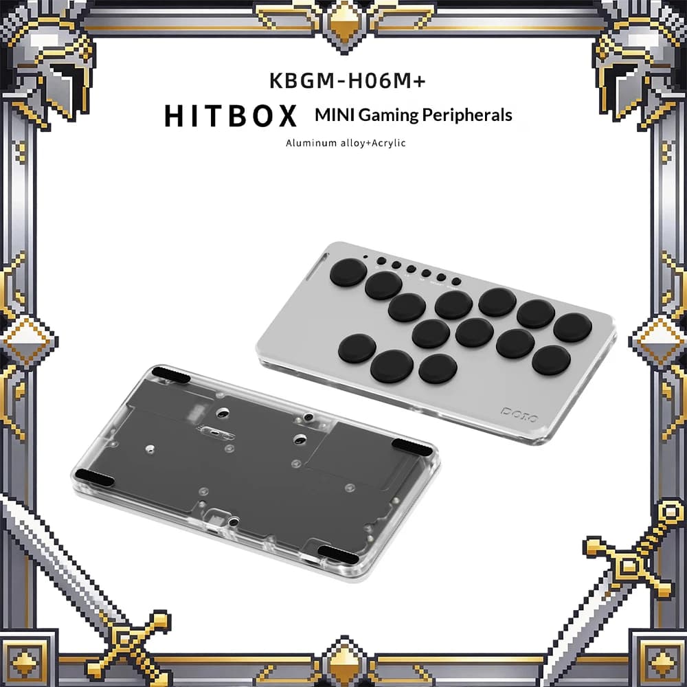 DOIO KBGM-H06M Game Keyboard Independent Light Control Wired Keyboard Parameter Real-Time Adjustment PBT Injection Key Cap Gifts