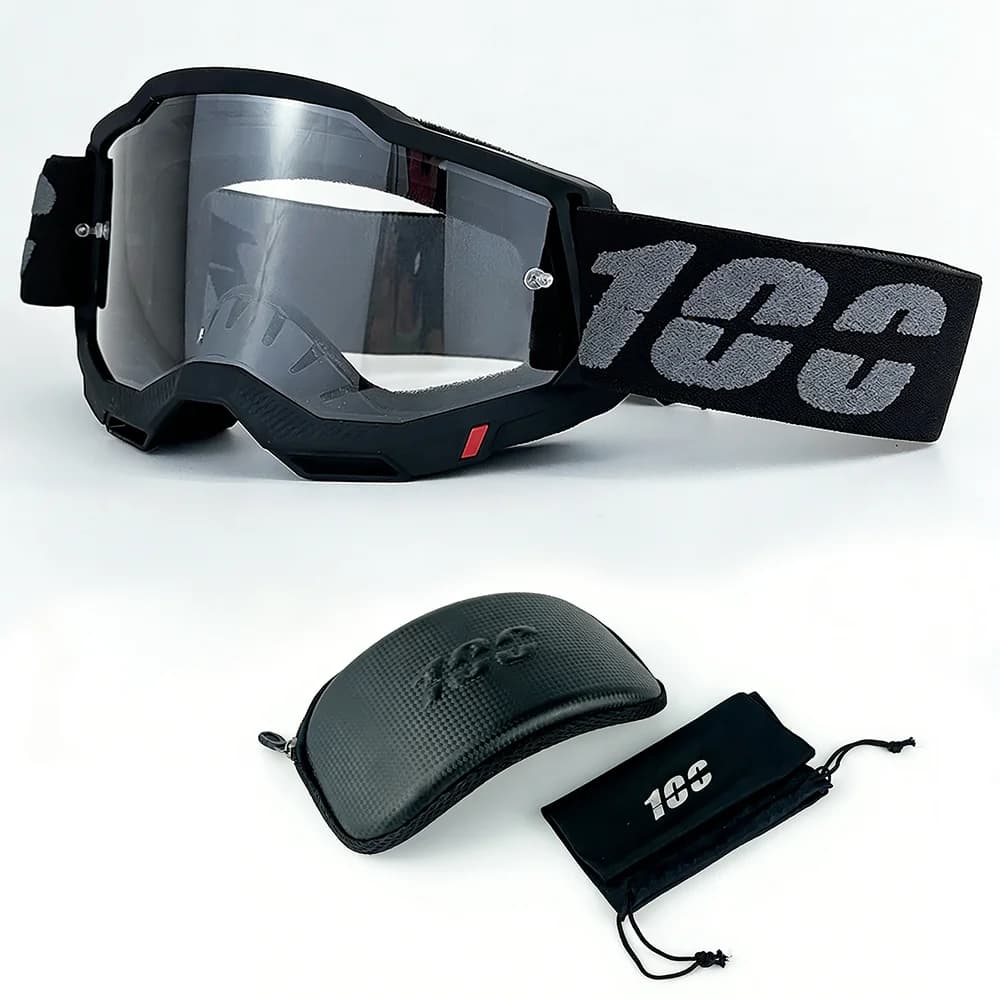 Set di Occhiali da Moto, Maschera per Motocross, Occhiali per Casco MX, Moto, Dirt Bike, ATV, Sci, Sport all'Aperto, Occhiali per Scooter