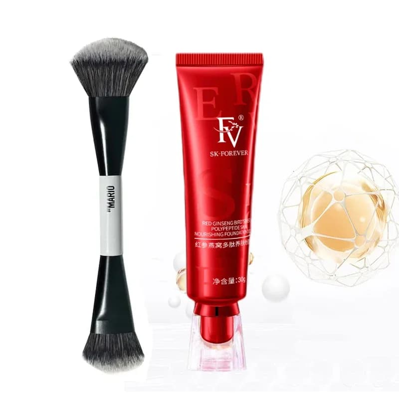 FV foundation and F4 brush Set for face makeup Base for oil control Corrector Eye twist Spot Dark circle Skin correction