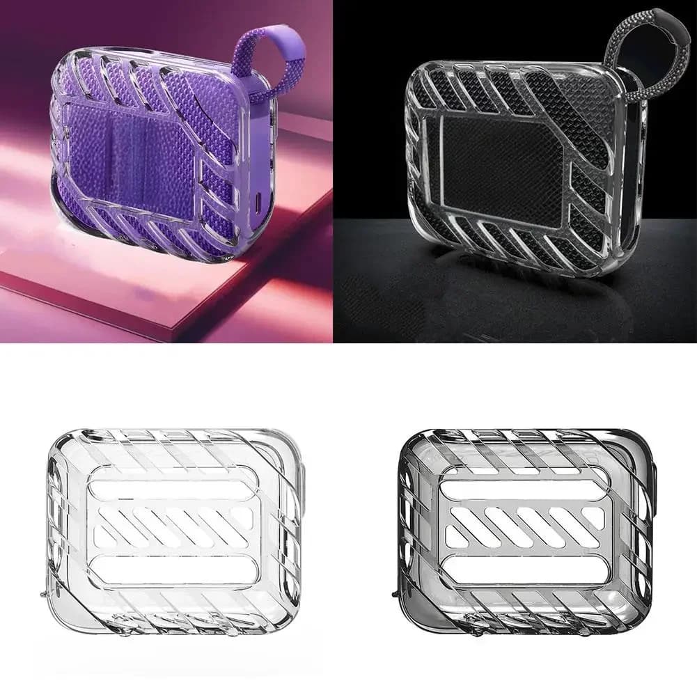 Per JBL GO 4 Custodia protettiva in TPU antiurto antigraffio Custodia morbida in silicone dal design cavo Accessori per altoparlanti Bluetooth