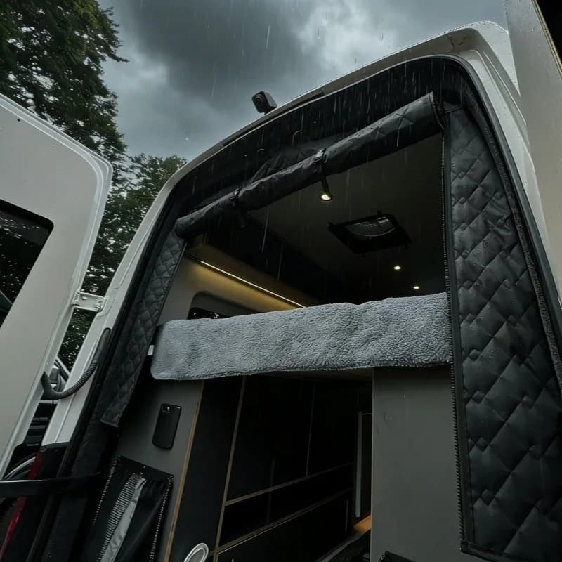 Caravan Insulated Thermal Screen Cover Rear Barn Door Or Tailgate For Fiat Ducato Peugeot Boxer Citroen Relay 2006+Ram Promaster