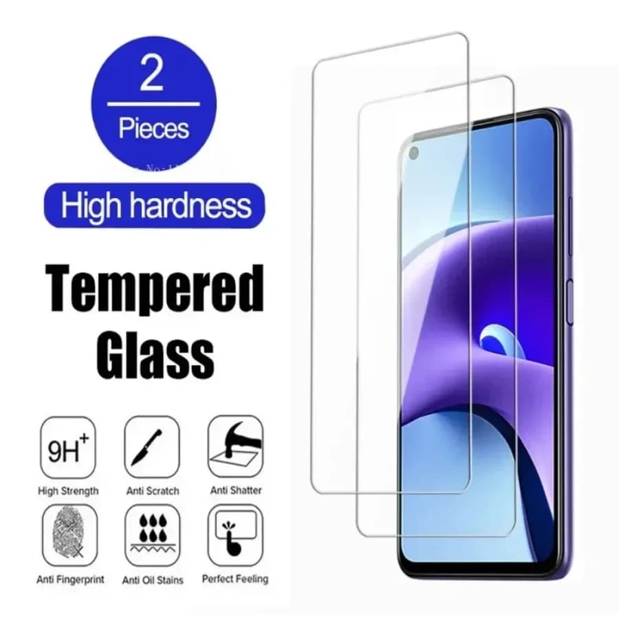 2 pezzi di vetro temperato per Xiaomi Redmi Note 14S 14 13 12 11 10 9 8 Pro 11S 12S 13R protezione schermo per Redmi 14C 13C 12 10 vetro