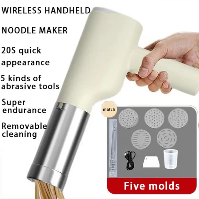 Macchina per pasta efficiente portatile senza fili elettrica multifunzione da cucina Macchina per pasta portatile facile da pulire