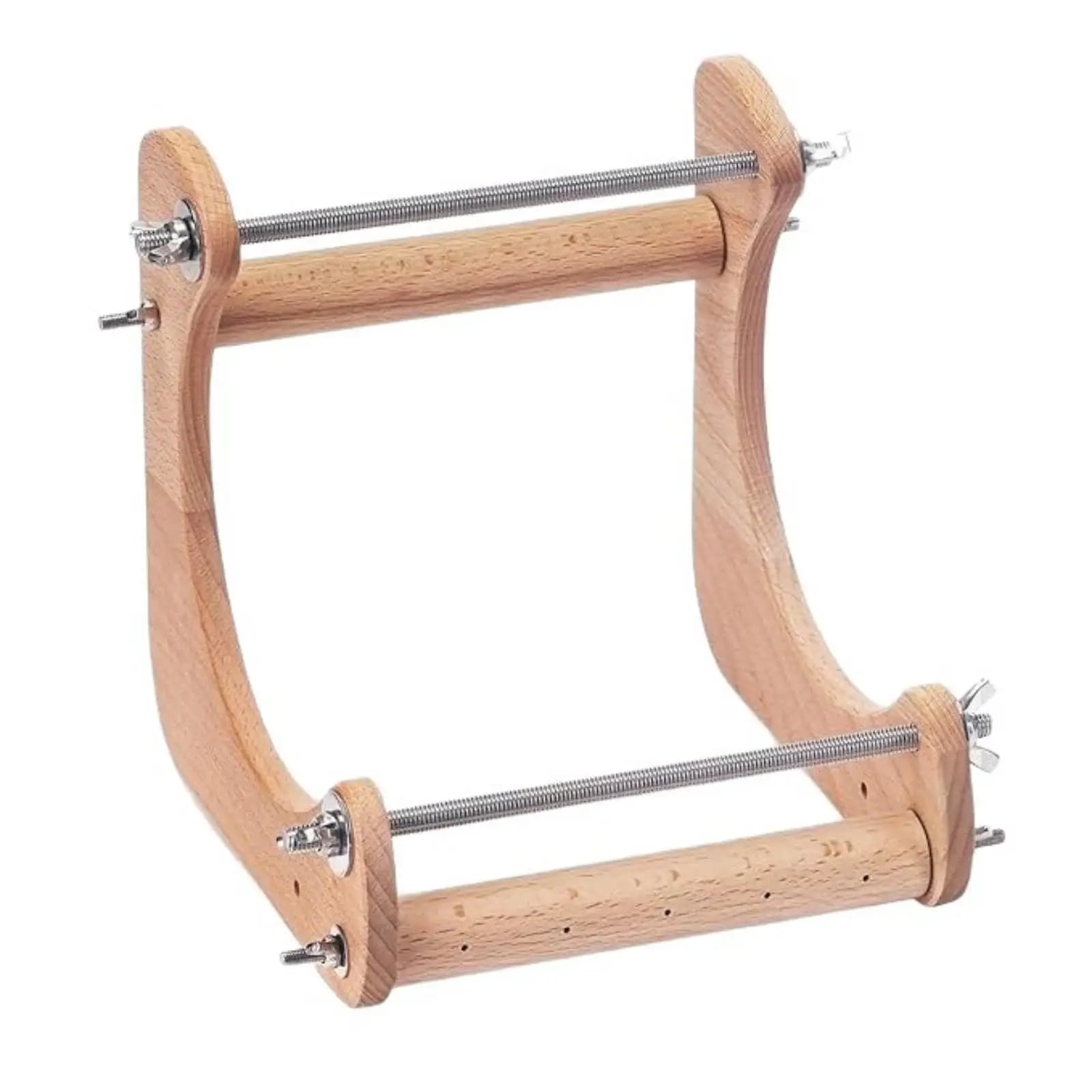 Adjustable Handcraft Bead Weaving Loom Kit Solid Wood Frame for Bracelet and Jewelry Making Projects