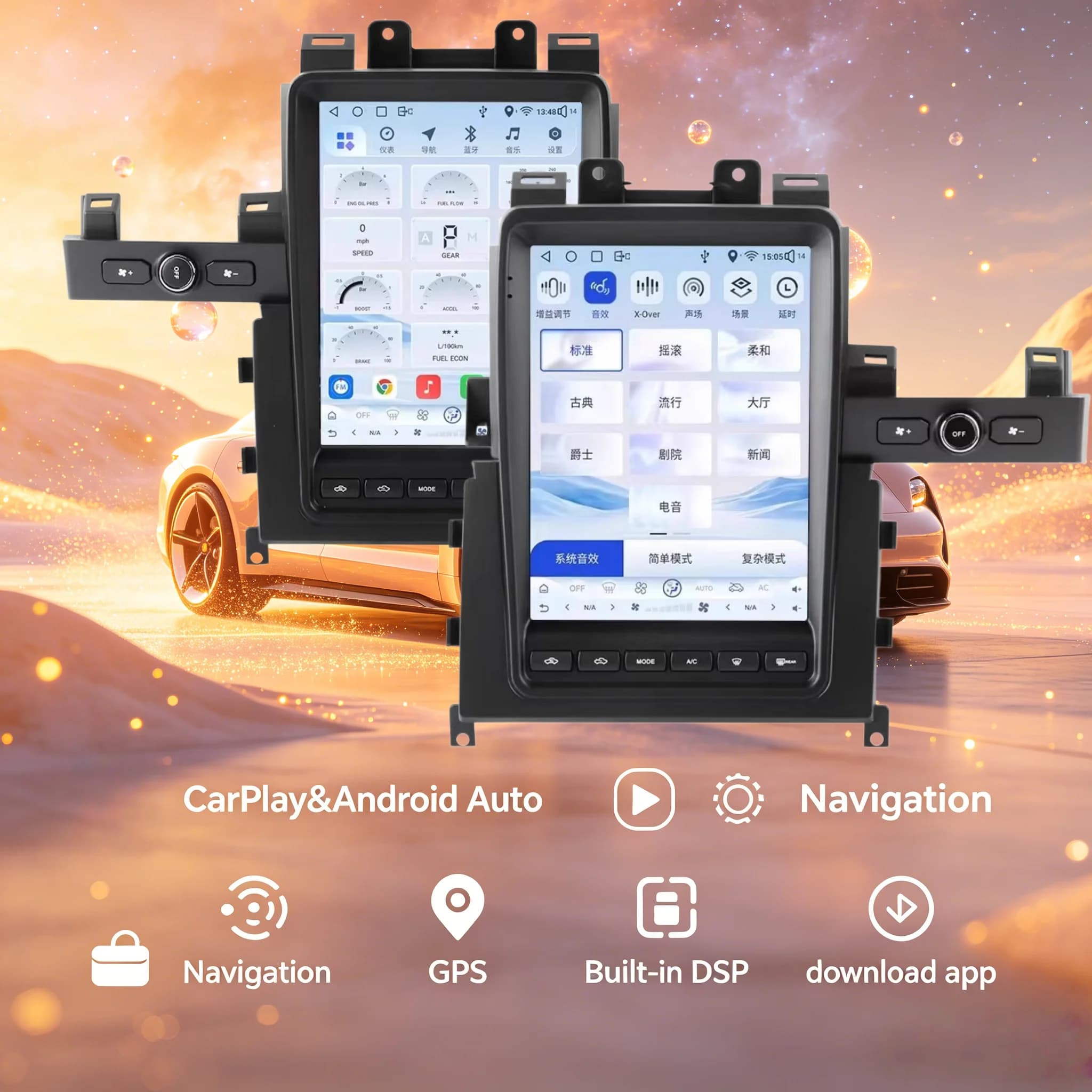 Carplay Android For Nissan GT-R R35 2008-2015 Screen Car GPS Navigation Auto Stereo Car Radio Multimedia Player smart car system