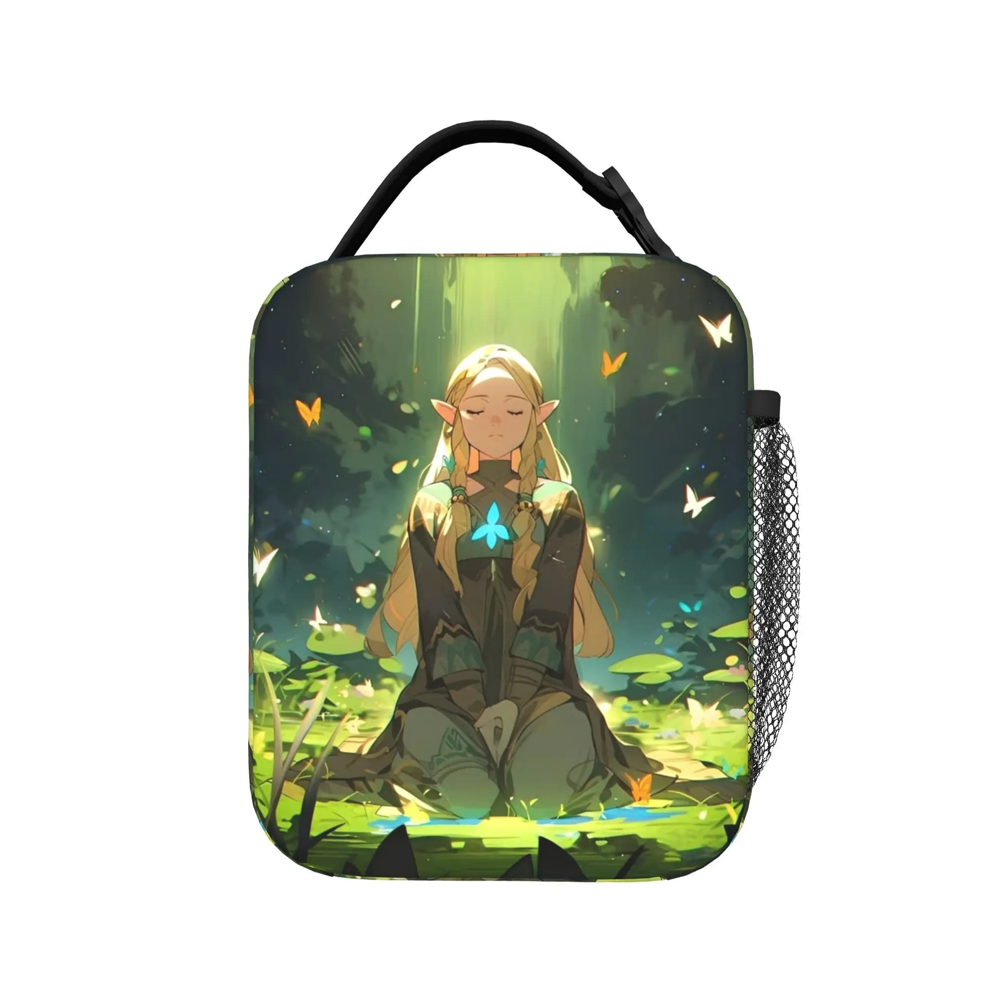 Cartoon Zeldas Legend Game Insulated Lunch Bags Leakproof Reusable Cooler Bag Tote Lunch Box Work Outdoor Bento Pouch