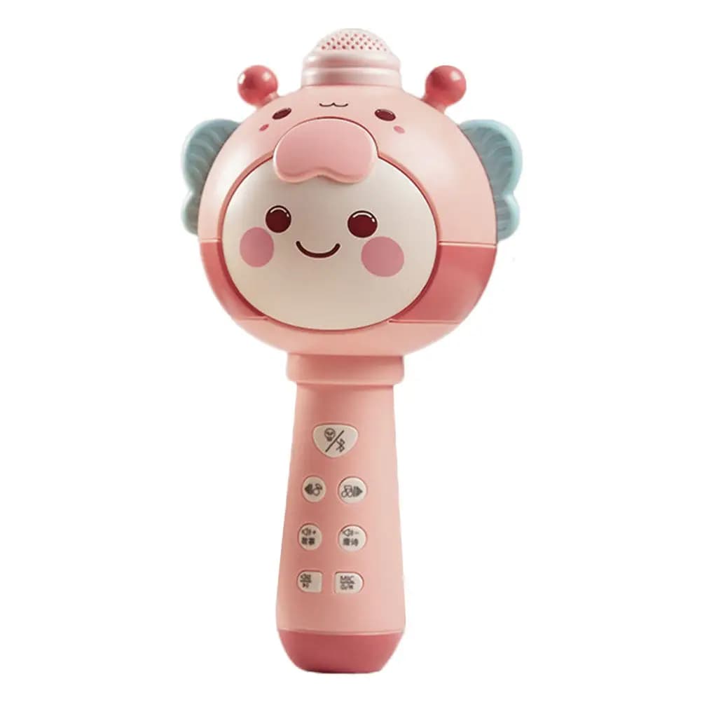 Set Microfono Wireless Impermeabile a Forma di Cartone Animato per Bambini, per Cantare e Praticare Karaoke