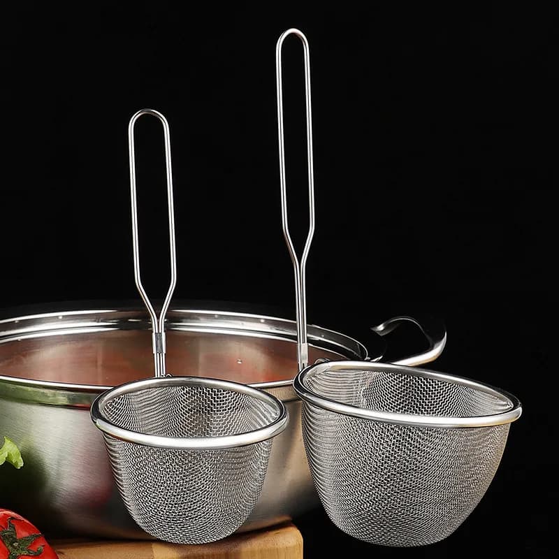 304 In Acciaio Inox Noodle Scolapiatti Filtro Maglia Setaccio Cucina Domestica Piatto Caldo Colino Da Pesca Noodle Cucchiaio Filtro Frittura Cucchiaio
