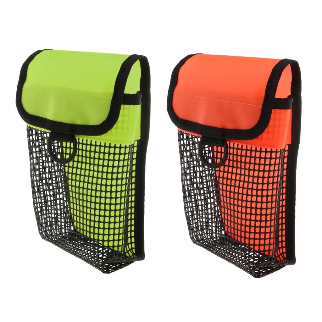 Borsa a Rete in Nylon PVC Resistente, Sacca Arrotolabile per Immersioni, Custodia per Trasporto Snorkel, SMB, Boa di Segnalazione e Attrezzatura