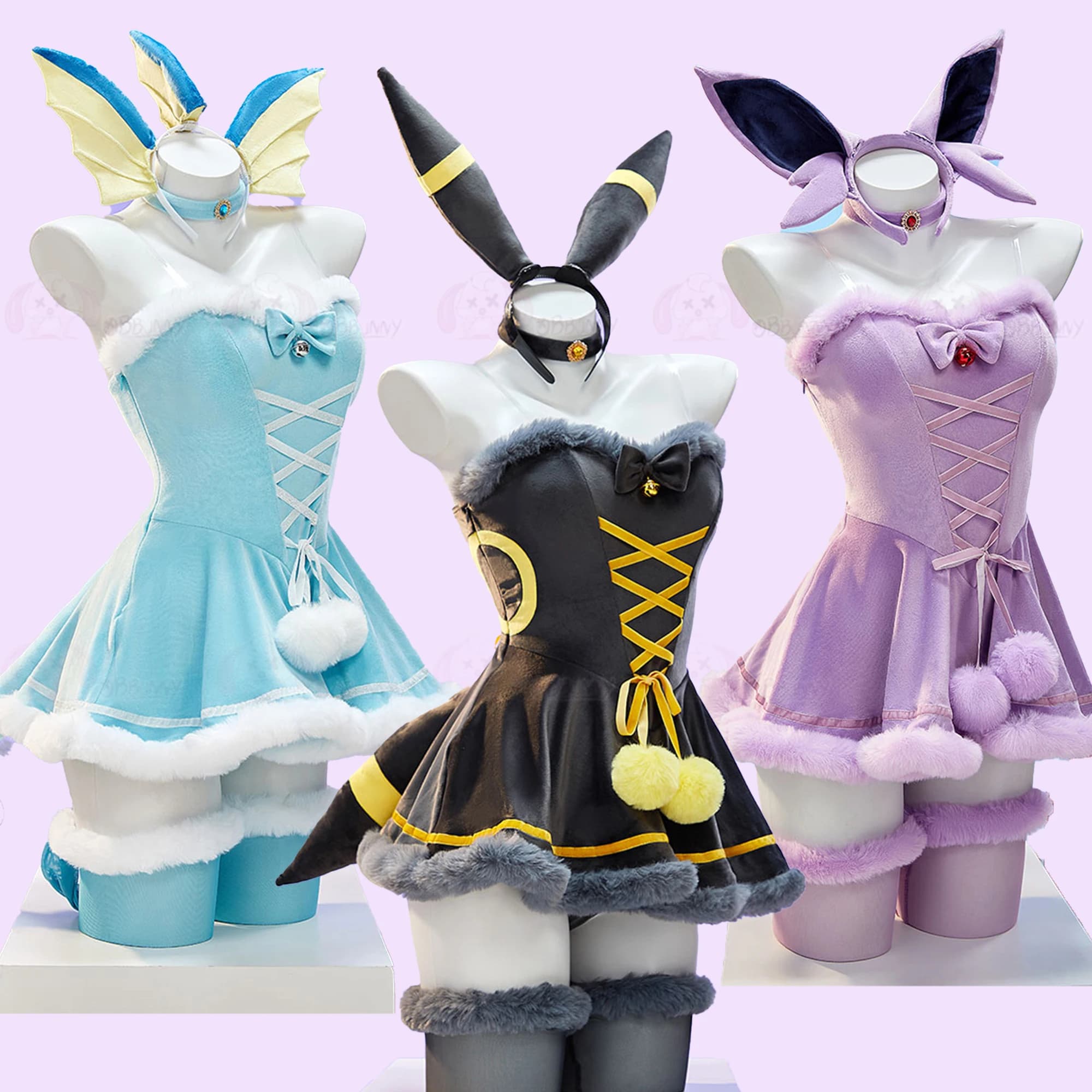 Anime prod Vaporeon Umbreon Sylveon Costume Cosplay per Halloween Festival di Natale Festa Costumi cosplay alla moda quotidiani
