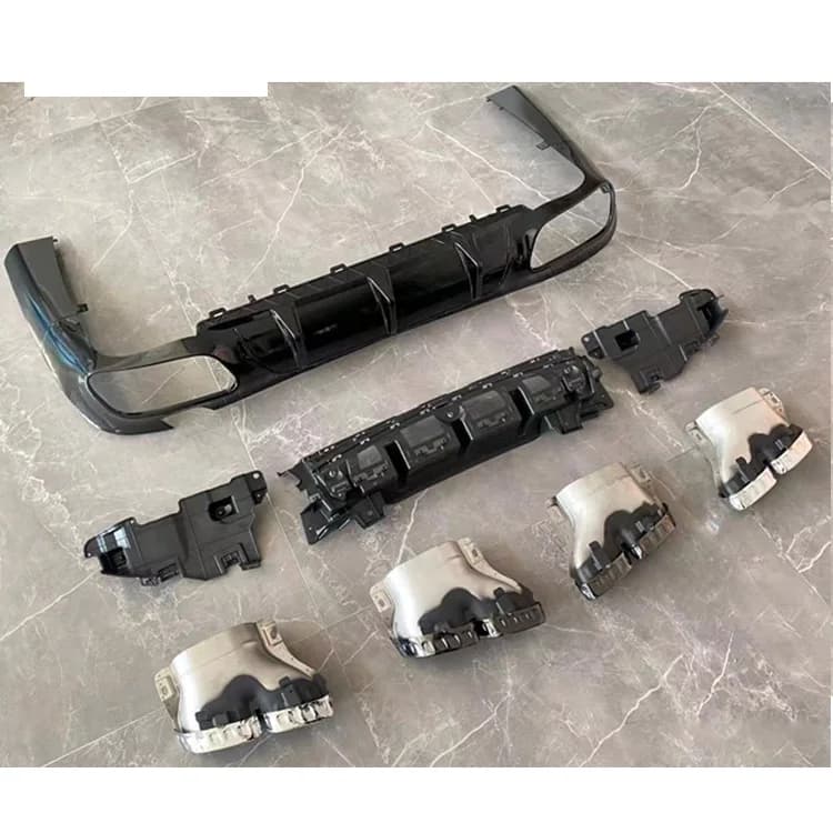 Damei Factory Sales CLS63 Style Bumper Lip With Exhaust Tip Rear Diffuser For Mercedes Benz CLS W257 C257 2019-2026