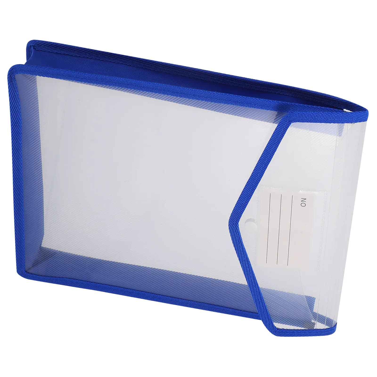 Portadocumenti Impermeabile in Plastica Trasparente con Chiusura a Scatto, Organizer Portatile per Ufficio e Casa, Borsa per Archiviazione Documenti