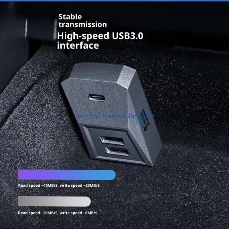 P9FD Docking Station intelligente Caricabatterie rapidi Hub shunt USB per console centrale auto