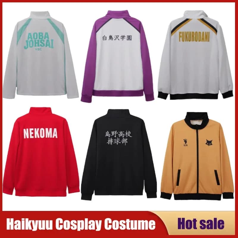 lili 123Anime Haikyuuu Costume Cosplay Shiratorizawa Karasuno Aoba Johsai Nekoma Inarizaki Fukurodani Volleyball Team of high school