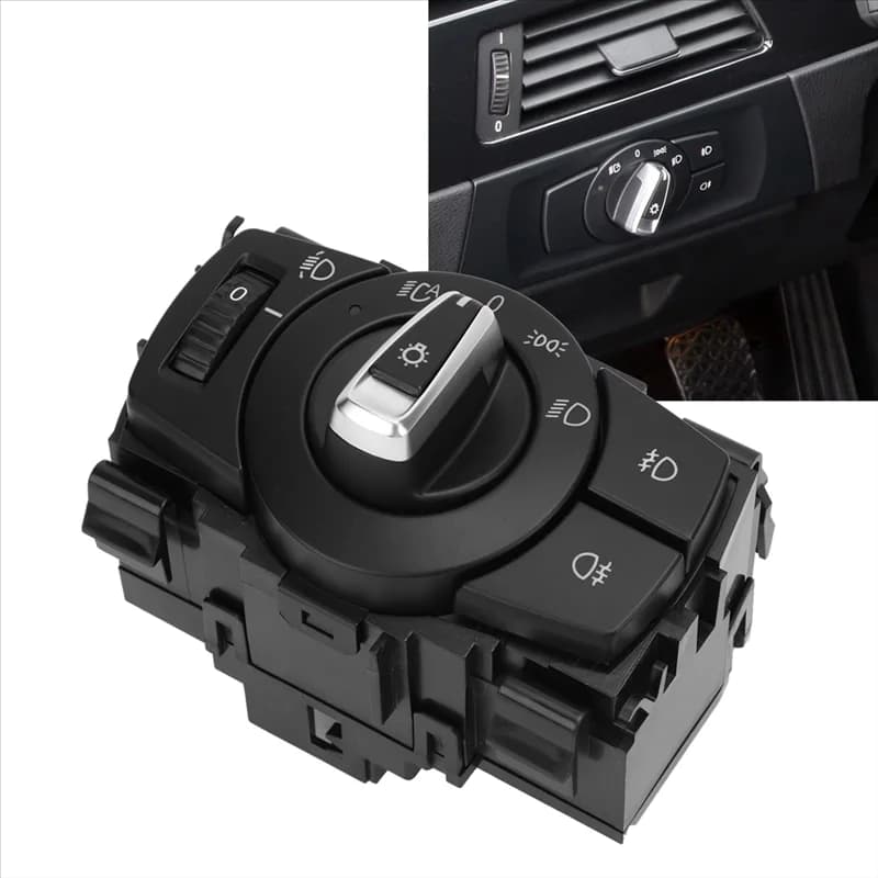 61319169406 Beacon Control Switch for BMW Series 1 3 E82 E88 E90 LCI E91 LCI X1 Adjustment Mode of Corner Switch Headlights
