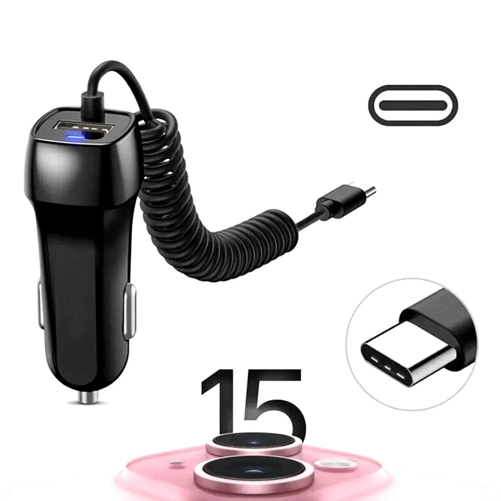 Type C Usb Car Charger Fast Charging For Car Charger Cable Type C Cigarette Lighter Plug Universal Z3c4