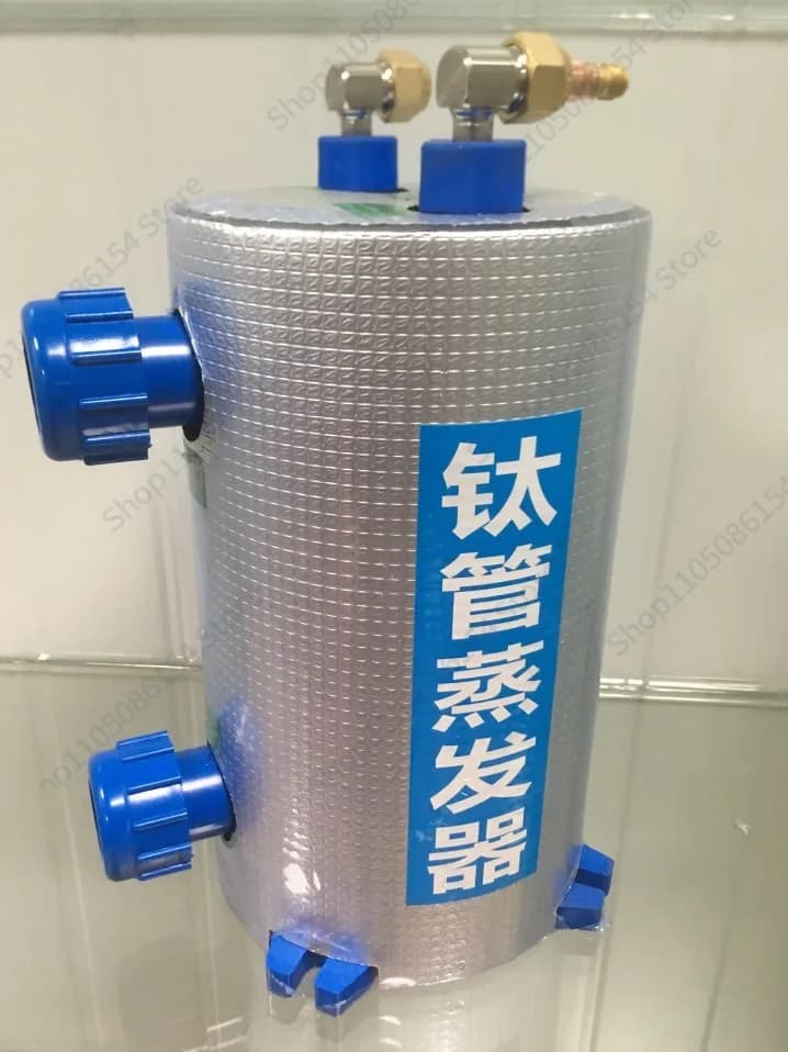 Titanium tube evaporator fish pond chiller evaporator refrigerator titanium gun heat exchanger