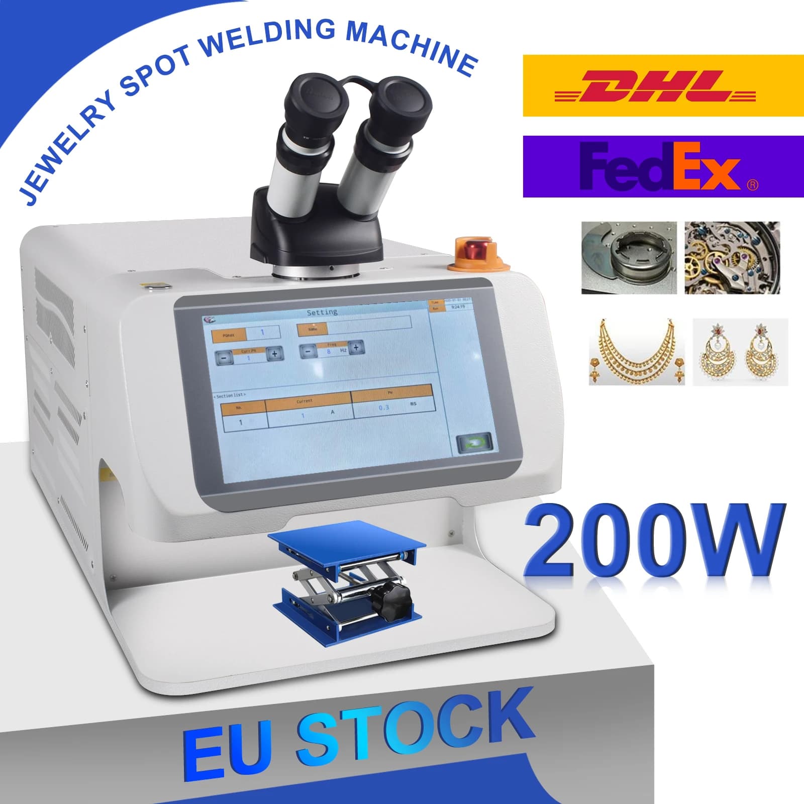 Saldatrice laser touch screen da 14,2 pollici MINI saldatrice a punti per gioielli da 200 W con microscopio CCD YAG per pietre preziose