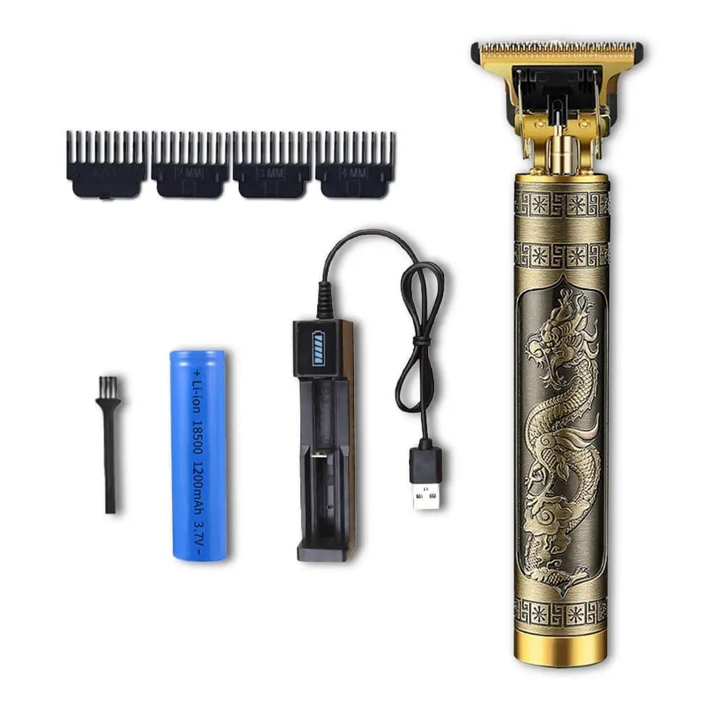 2024 Vintage T9 0mm Professional Haircut Waterproof Rechargeable Electric Haircut For Men's Haircuts