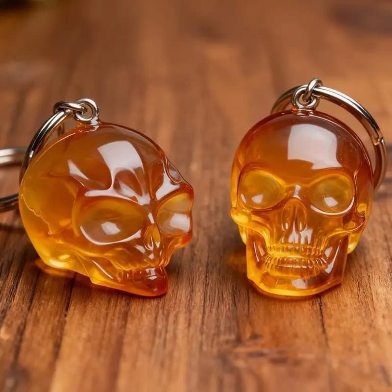 31BF Compact Silicone Skull Mold for Epoxy Resin Crafts Creative Gift Making Supplies