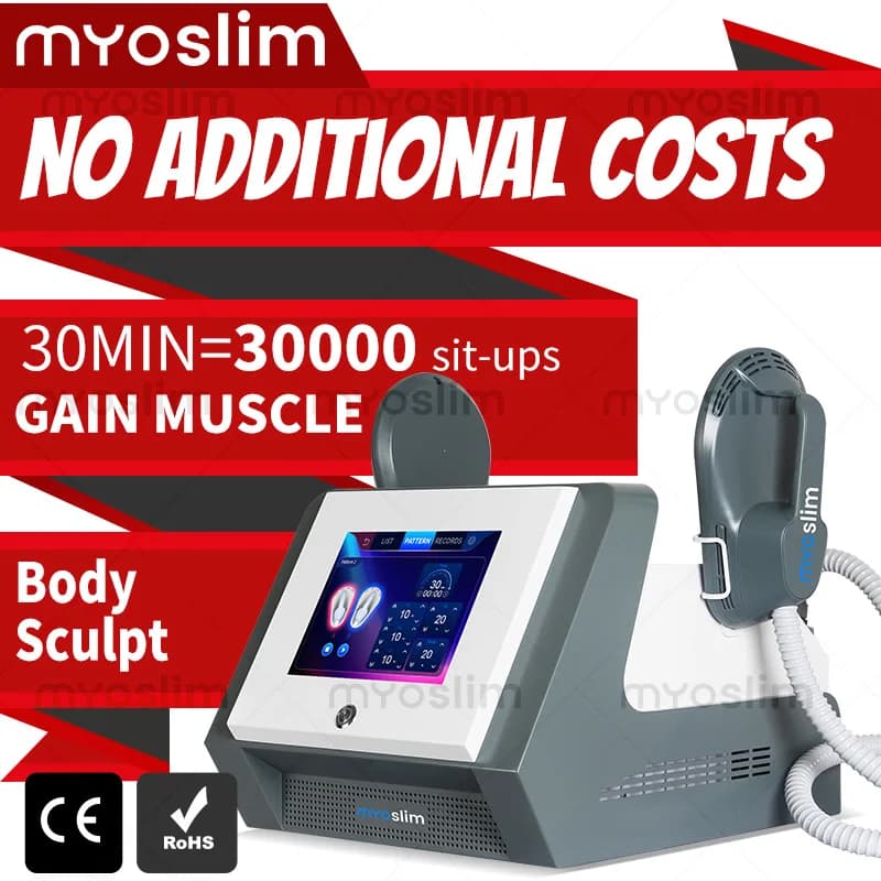 MYoslim 6500W 15Tes RF Macchina per Rimozione Grasso e Modellamento Corpo, Stimolazione Elettrica Muscolare Hiemt Ems Neo