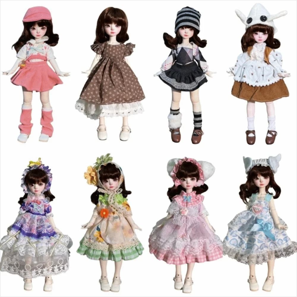 30 cm Dimensioni BJD Vestiti Scala 1/6 Gonna Design Bambola Cambiando Vestito Abbigliamento Casual Stile Ragazze Vestiti Del Bambino Puzzle Divertimento