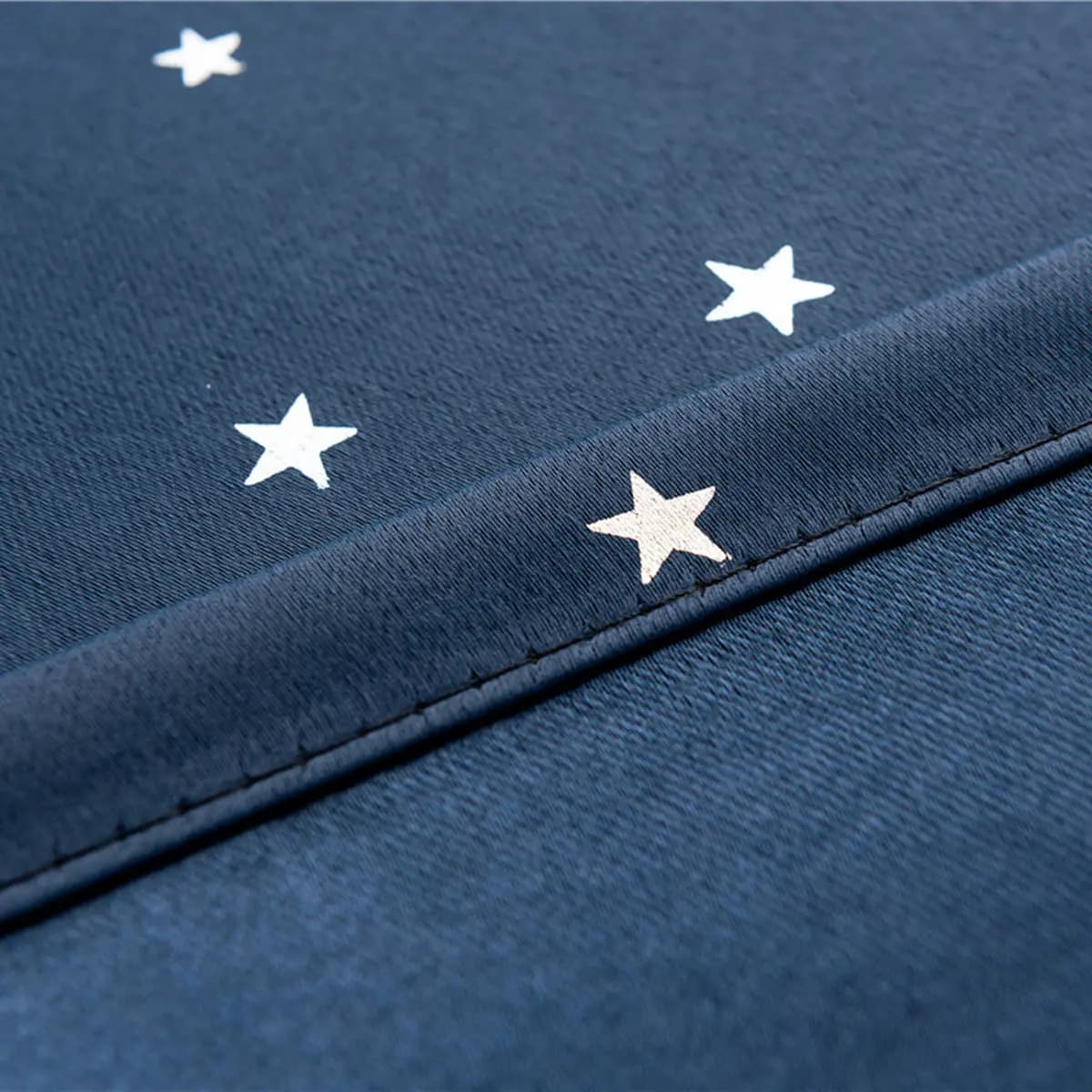 1Pcs Modern Blackout Curtain 90x150cm Silver Star Pattern Punch Free Tape Fixation Heavy Duty for Bedroom Living Room Decoration