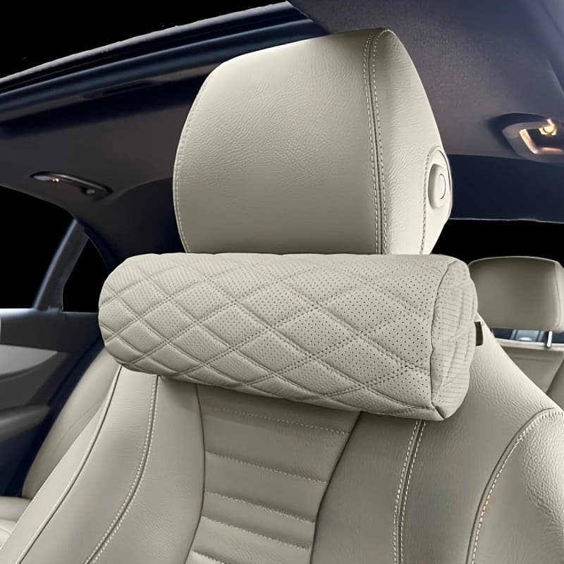 Car Neck Pillow, Soft Breathable Travel Headrest, Memory Foam Side Support Cushion for Driving Car Seat Interior Accessory