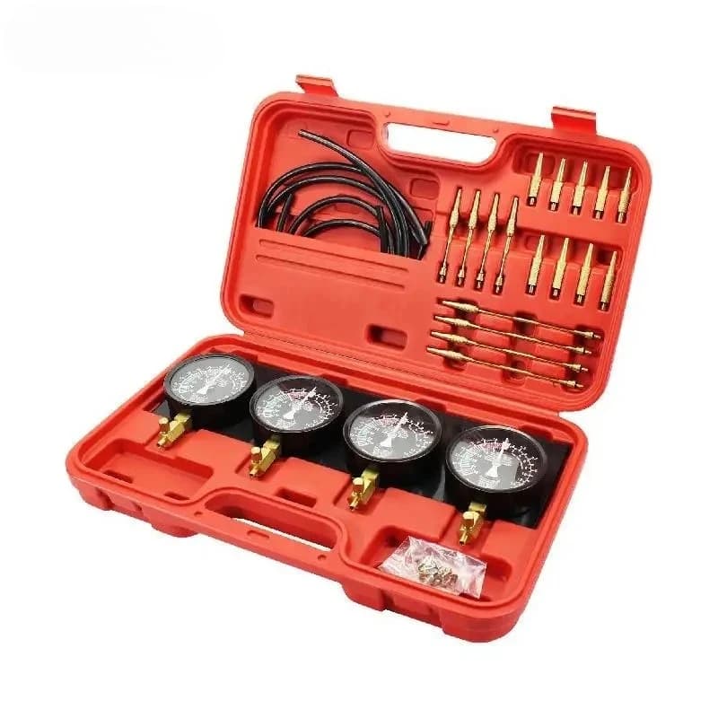 Fuel Vacuum Carburetor Synchronizer Carb Tools sync 4 Gauge Set with Rubber Hose Vacuum Balancer Meter Kit For Motorcycle.