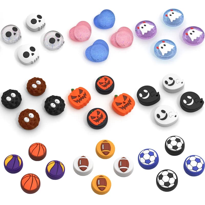Nuovo Carino Silicone Morbido Thumb Stick Grip Cap Joystick Copertura Della Protezione Per Interruttore Oled NS Lite Joy-con Controller Thumbstick caso