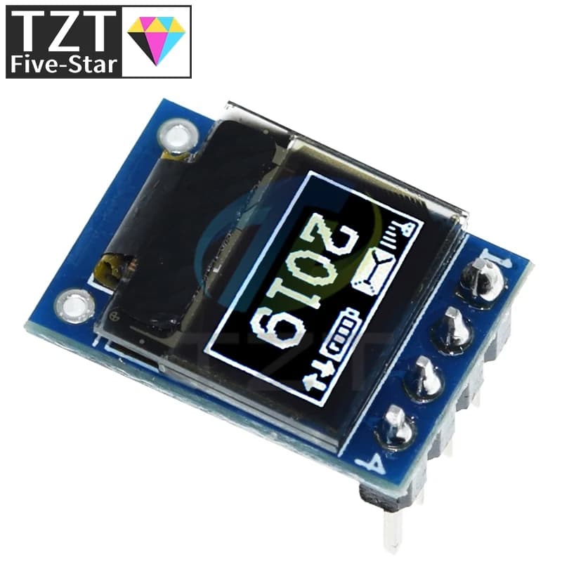 Modulo LCD display OLED bianco da 0,42 pollici da 0,42 pollici Schermo seriale 72X40 Colore bianco Interfaccia I2C IIC/SPI SSD1315 72*40 per Arduino
