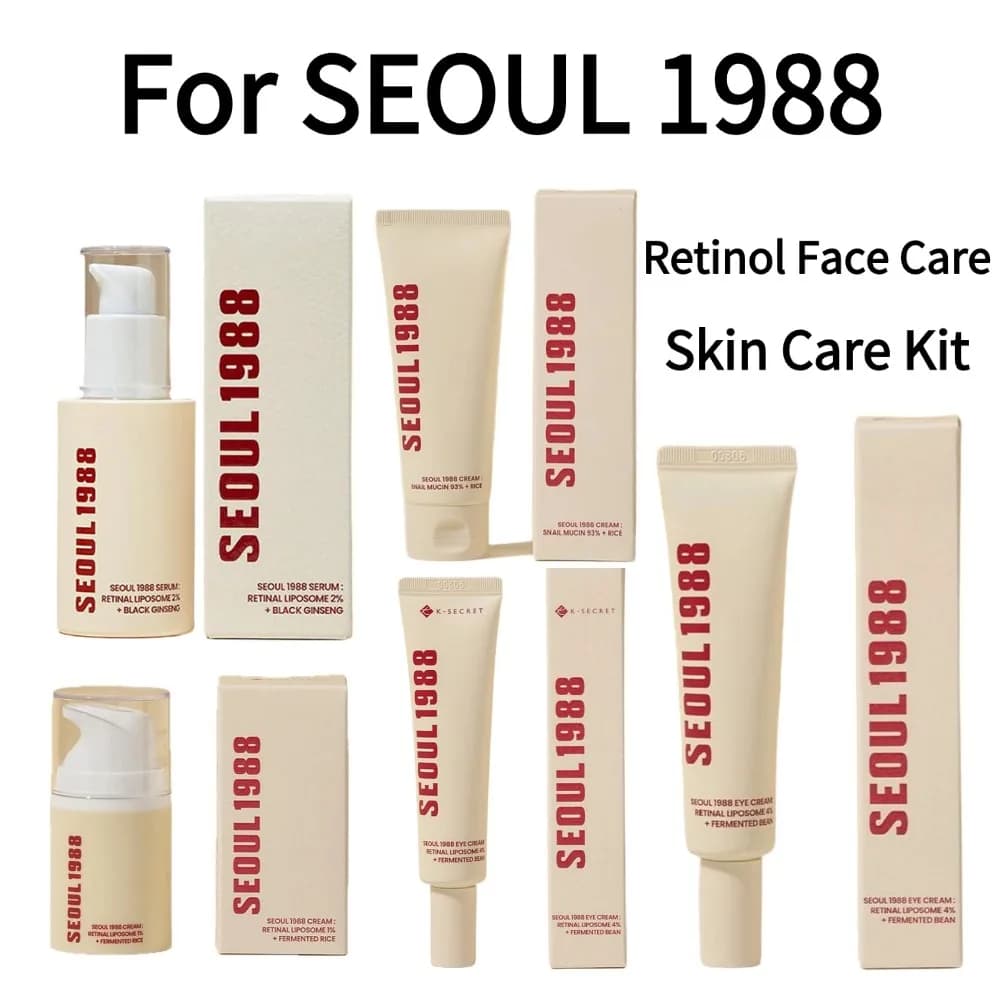 For SEOUL 1988 Retinol Serum for Face Care Kit for Beauty Skin Care Vitamin C Hydrating Anti Aging Rugs Skin Care