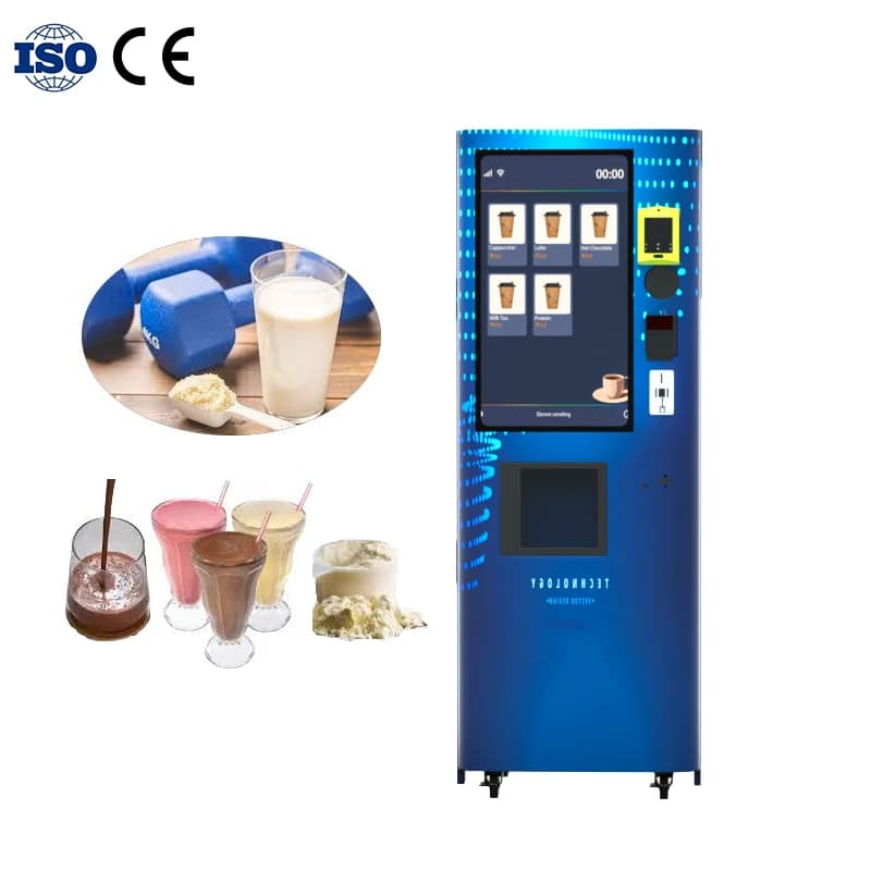 Customized Automatic Touch Screen for Automatic Gym Fitness Drinks vending Machine For Protein Shaking Powder With Payment System