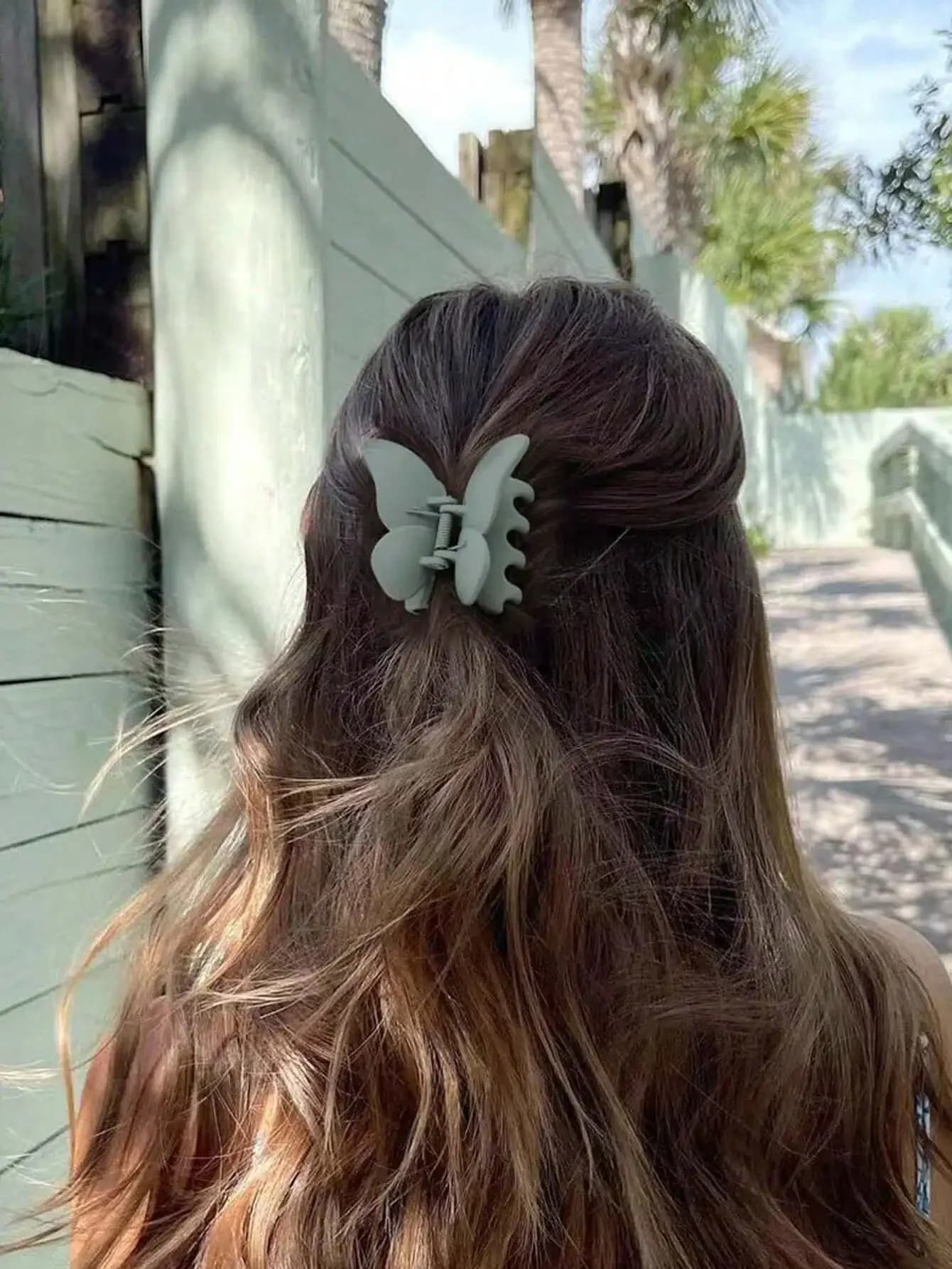 4 fermagli per capelli a forma di farfalla in plastica da donna per uso quotidiano, viaggi e feste