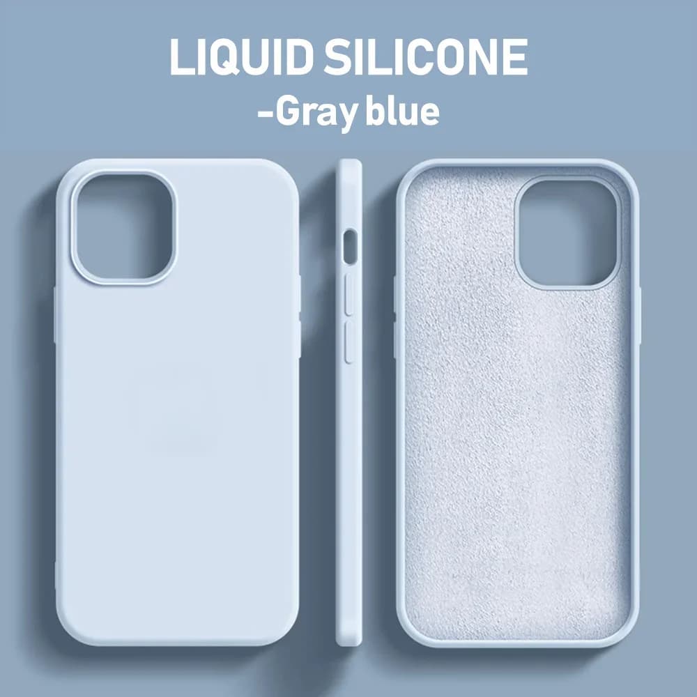 Custodie in silicone liquido originale per iPhone 15 14 11 13 12 Pro Max Mini XR X XS 8 7 Plus SE2020 Custodia morbida di lusso Accessori per telefoni
