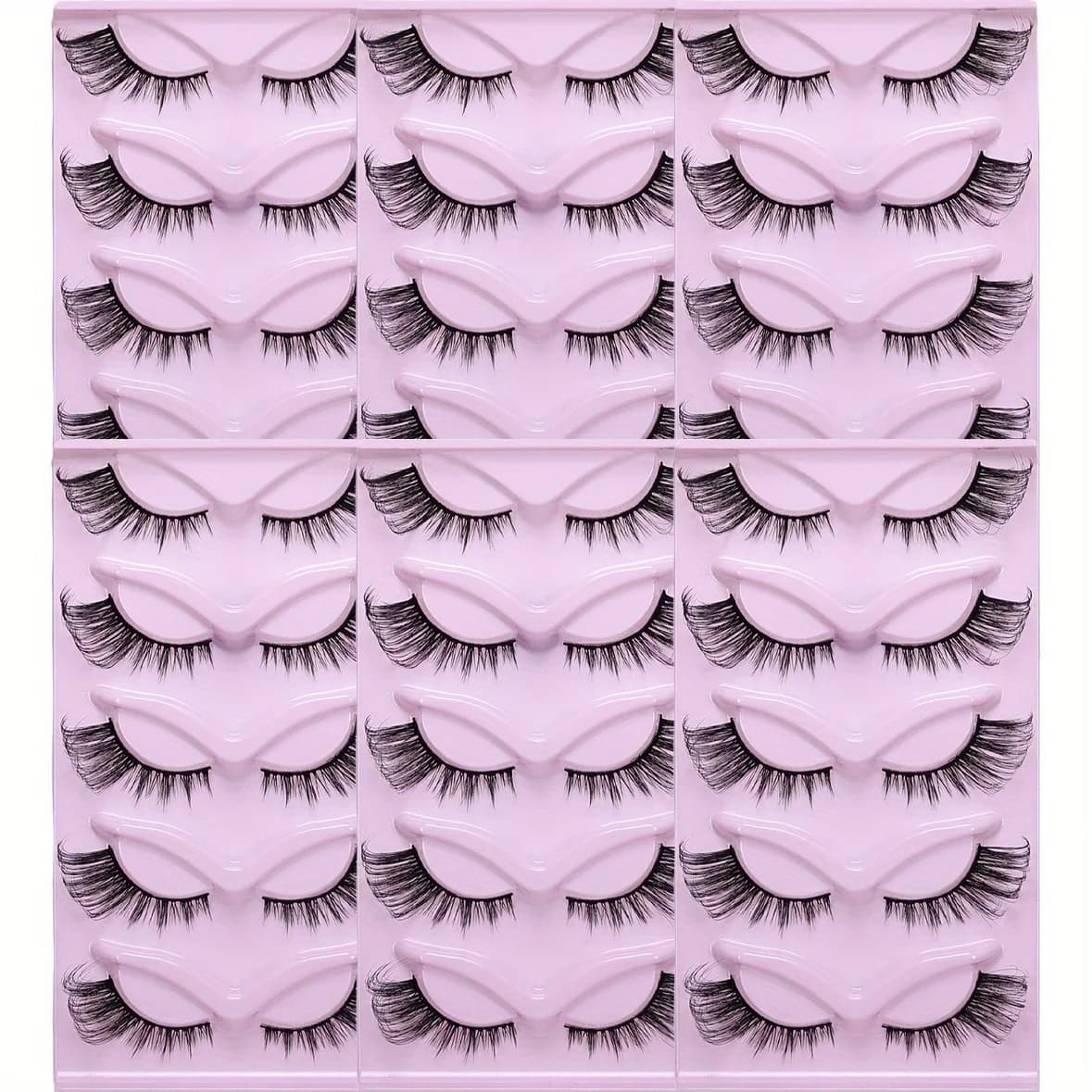 30 pairs/6 eyelashes eyelashes for cat cat eyelashes fake subtle soft eyelashes extensions for cat eyes fake eyelashes