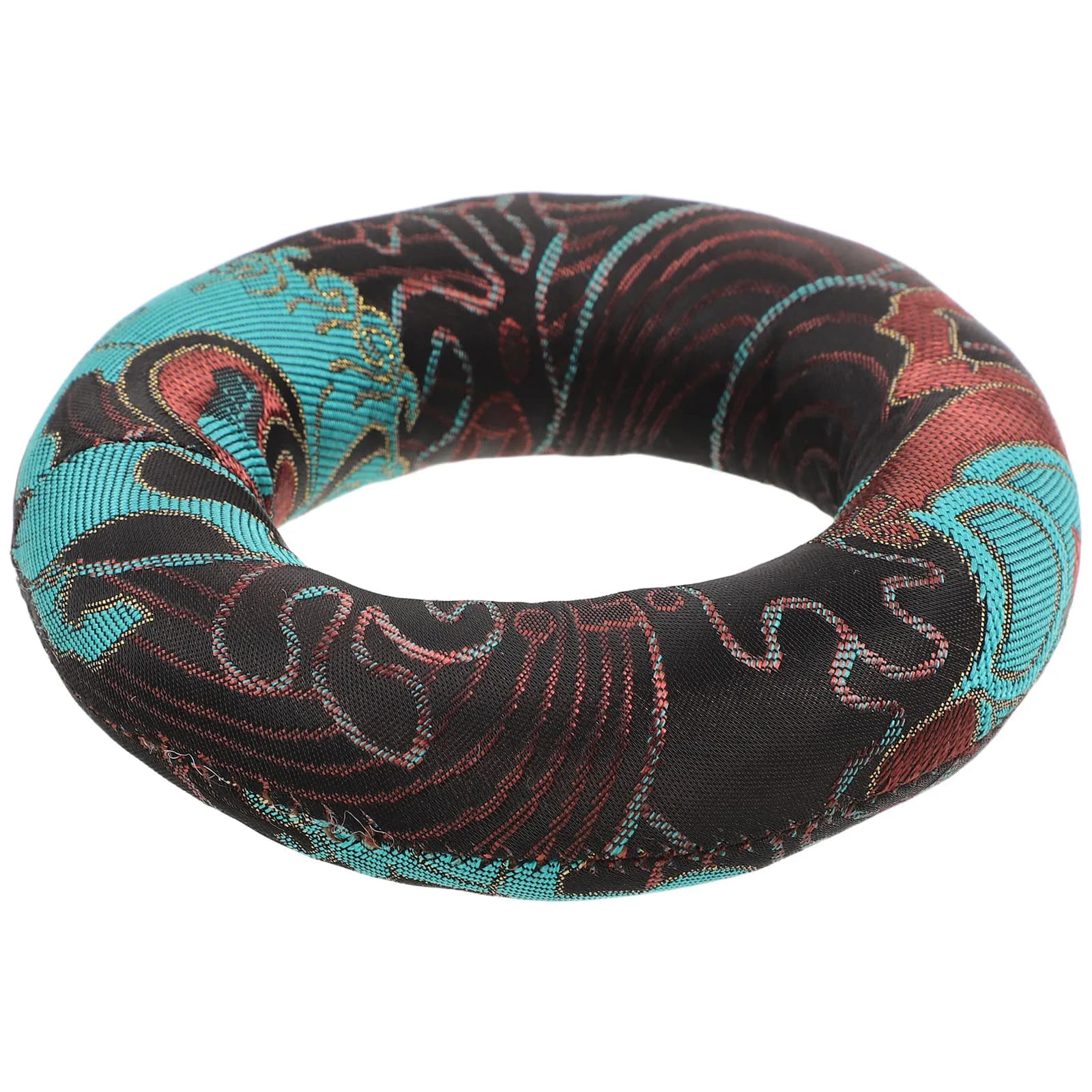 Singing Bowl Cushion Nepal Style Ring-Shaped Floor Mat for Crystal Singing Bowls Meditation Sound Therapy Chakra Balancing