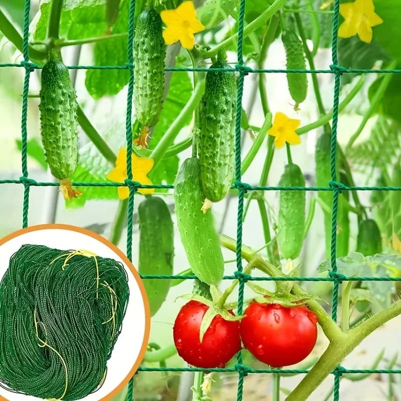 Garden climbing network for heavy loads – UV-resistant nylon tray for cucumbers, mold and flowers