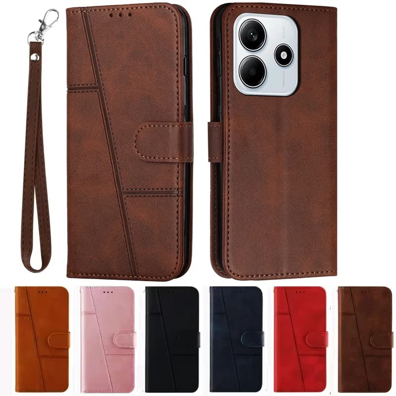 Poco M7 Pro Case Flip Wallet Book Cover for Coque Xiomi Xiaomi Poco M7 PocoM7 M 7 Pro 5G Leather Protective Phone Case Funda