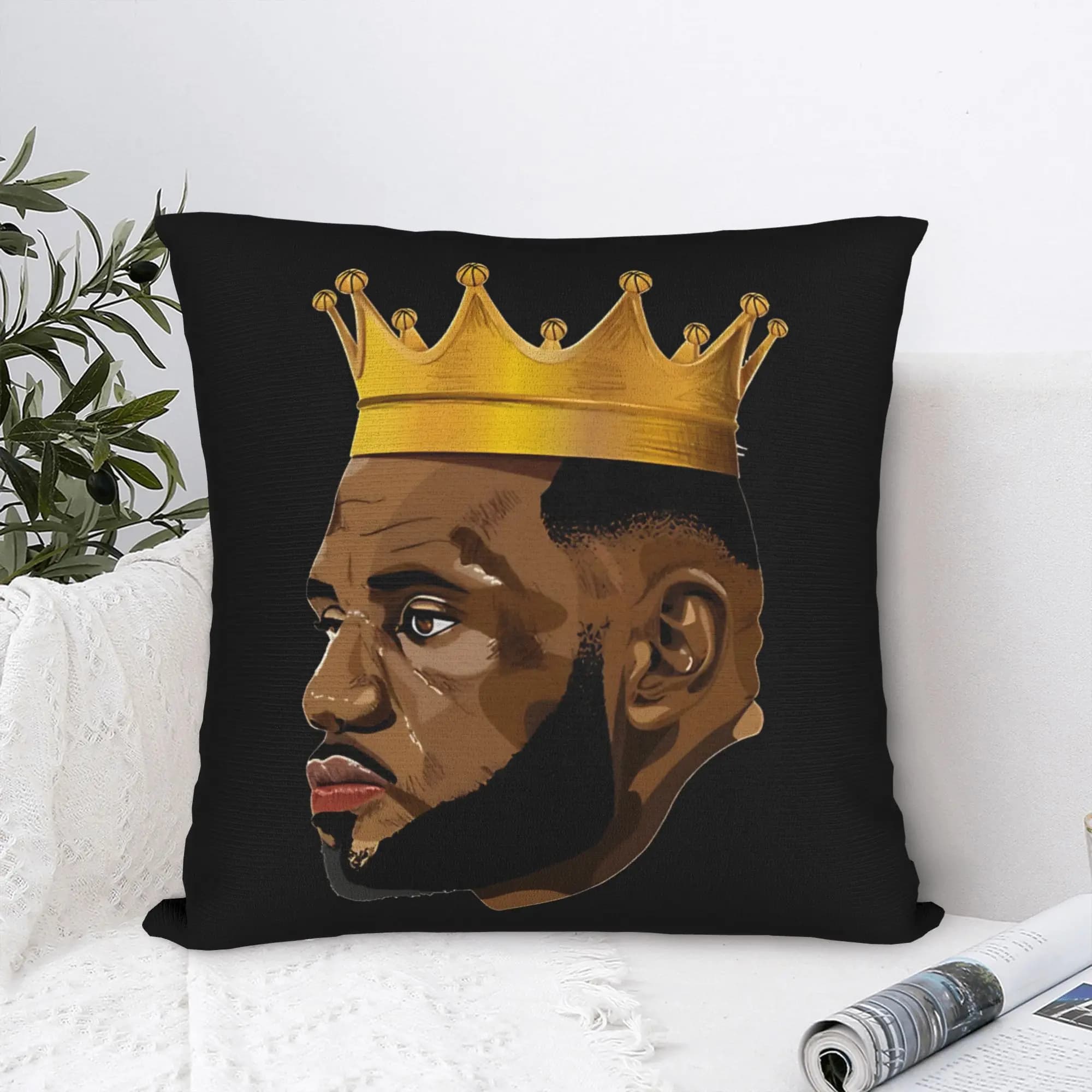 Fodera per cuscino con stampa di un giocatore di basket, stile vintage, per divano, camera da letto, morbida, idea regalo