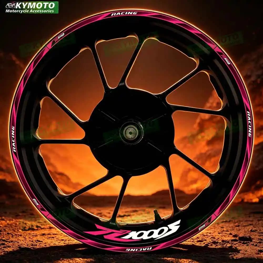 For TL1000S TL 1000S reflective motorcycle wheel hub stickers striped tape PVC waterproof decal decorations for wheel rims