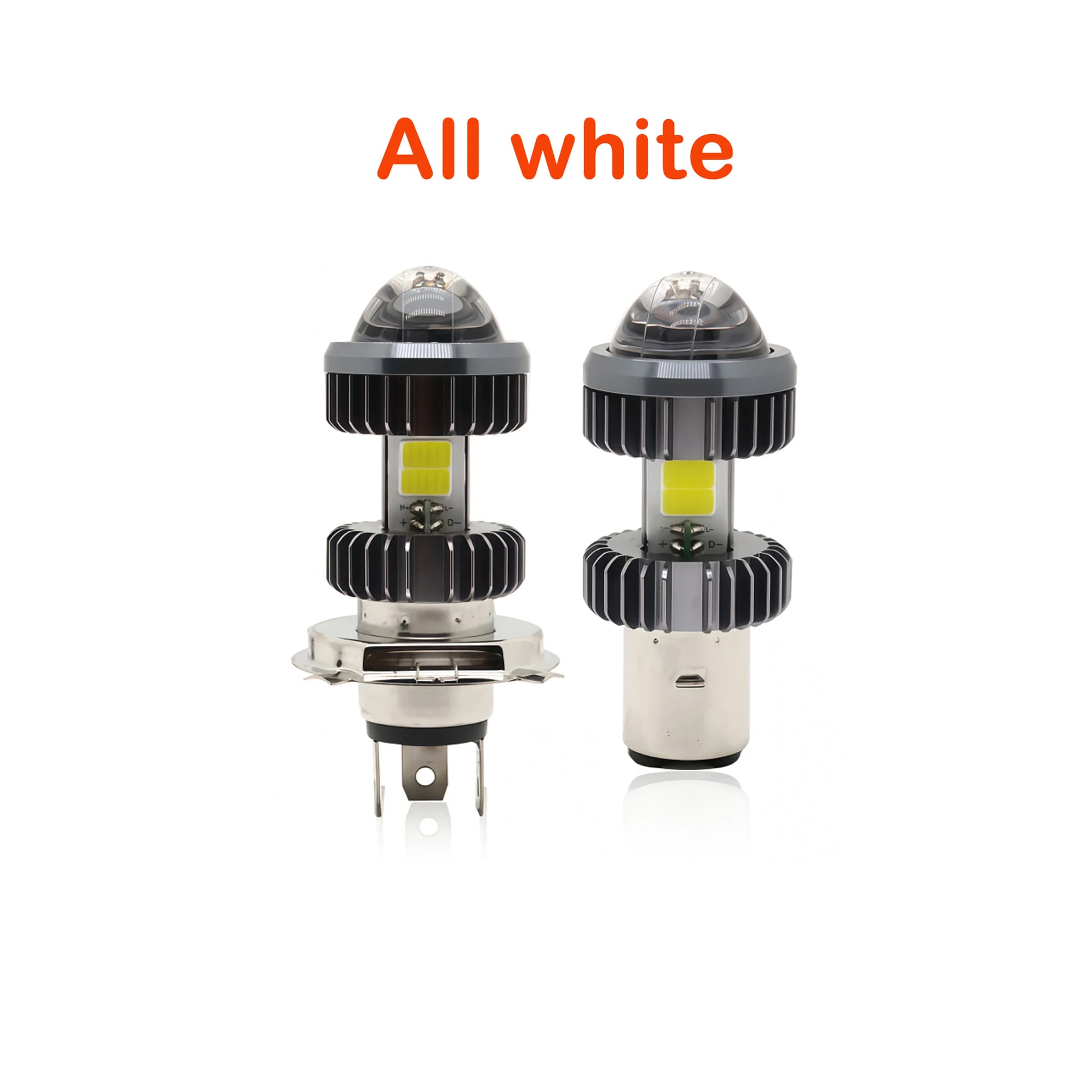 Fari LED per auto e moto, lenti proiettore bi-xenon ultra-luminose, fendinebbia bicolore, illuminazione a tre lati