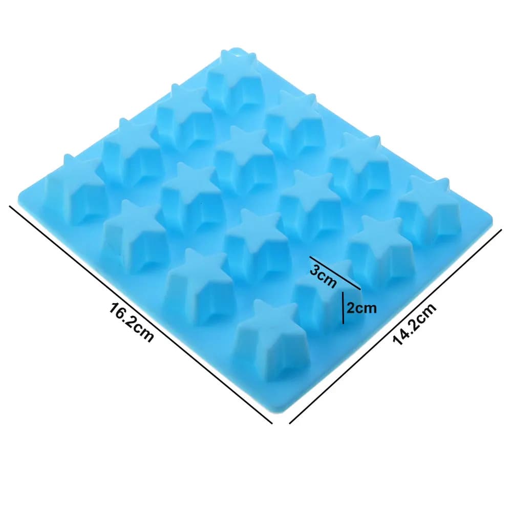 JCD 16 Griglia Stella Cubetti di Ghiaccio Stampo in Silicone Pentagramma Torta Stampo al Cioccolato FAI DA TE ICE Crema Gelatina Biscotti Utensili da Cottura da Cucina