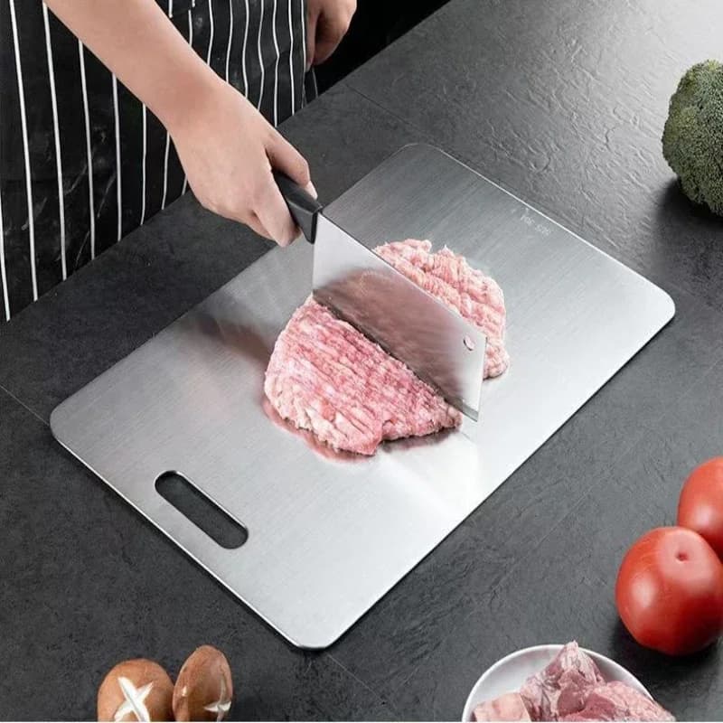 Stainless Steel Cutting Board Anti Mold and Deodorizing Thickened Double-sided for Household Kitchen Environment protection