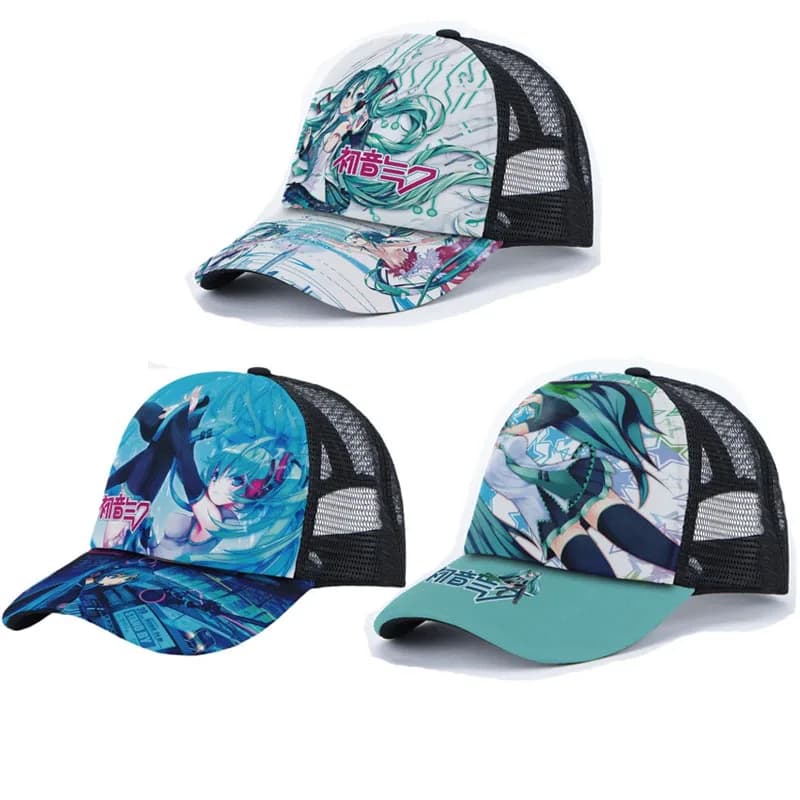 Nuova Serie di Accessori Anime Hatsune Miku, Cappello Cosplay di Miku, Cappello Regolabile, Cappello Harajuku, Cappello Parasole, Regali