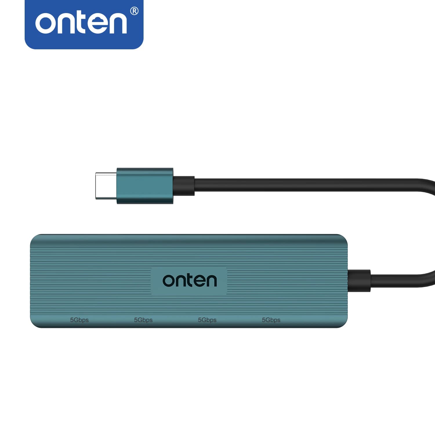 ONTEN Hub originale OTN-UC621 USB-C a 4 porte USB 3.2 Gen 1 da 5 Gbps